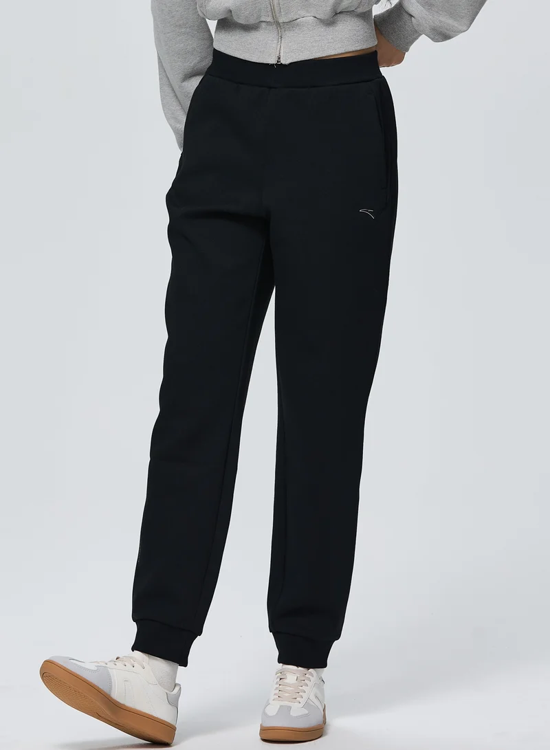 ANTA Regular Fit Workout Training Commute Knit Track Pants