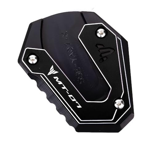 MOWOK For YAMAHA MT07 MT07 2014 2015 2016 2017 2018 2019 2020 2021 2022 2023 2024 2025 2026 Motorcycle Side Stand Enlarge Kickstand Extension Plate Pad Black - Image 1