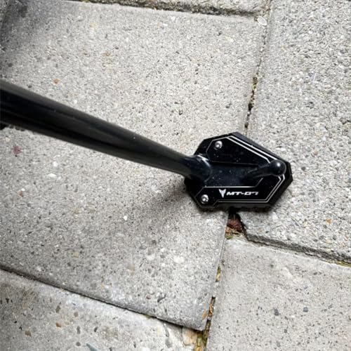 MOWOK For YAMAHA MT07 MT07 2014 2015 2016 2017 2018 2019 2020 2021 2022 2023 2024 2025 2026 Motorcycle Side Stand Enlarge Kickstand Extension Plate Pad Black - Image 3