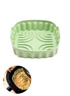 Air Fryer Silicone Liners, Square Reusable Silicone air Fryer Liners, Food-Grade Reusable Durable Air Fryer Basket, Easy Cleaning air Fryer Silicone Pot (Green) - pzsku/Z72B5B463000D2AB15B73Z/45/_/1721379364/5a07b995-93ca-48d9-8d95-366442a2274b