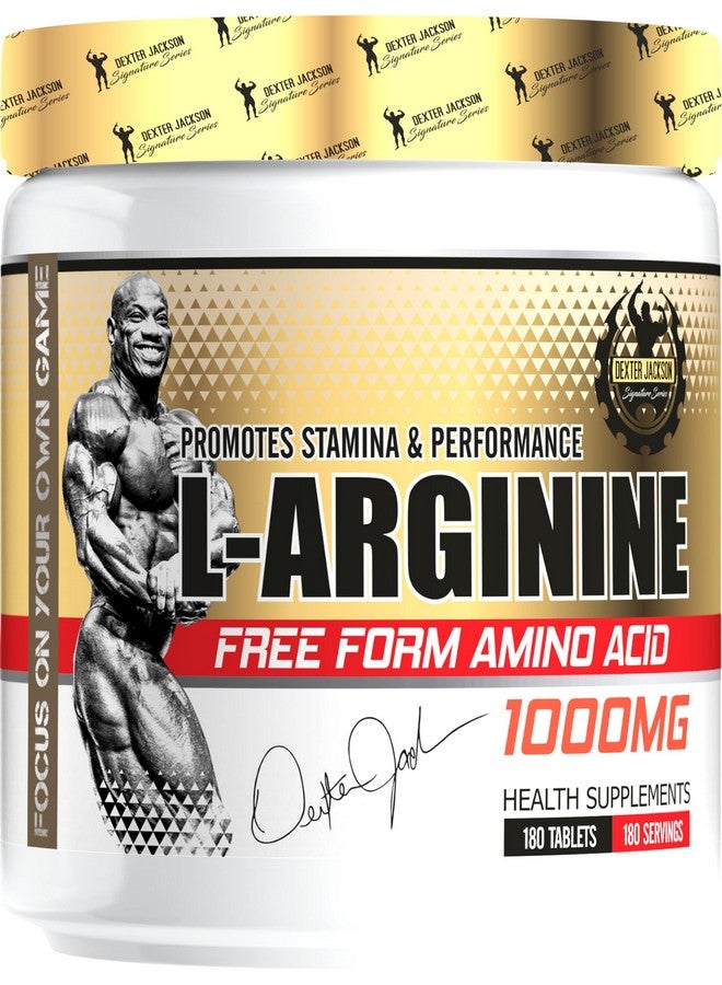 Dexter Jackson Signature Series L-Arginine Promotes Stamina And Performance Free Form Amino Acids Health Supplements 1000 Mg,180 Tablets - Image 1