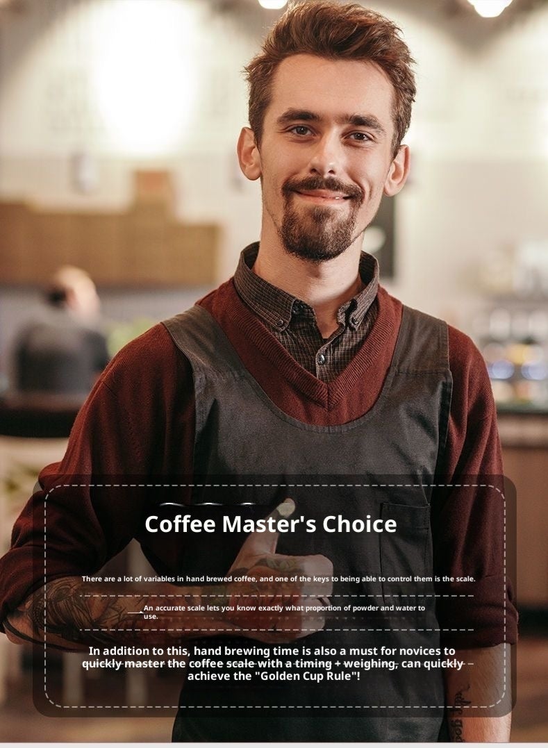 High Precision Coffee & Kitchen Digital Scale - 0.1g Precision Weighing Tool for Baking & Brewing (with Timer Function) - Image 3