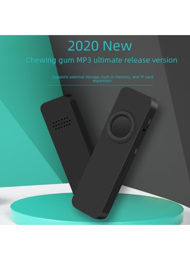 Generic - Portable Mp3 Player Student Version English Listening Novel Song Usb Flash Drive Style Music Player-Body Color:Black (with External)-Memory Capacity:16GB + Full Set Of Accessories - Image 1