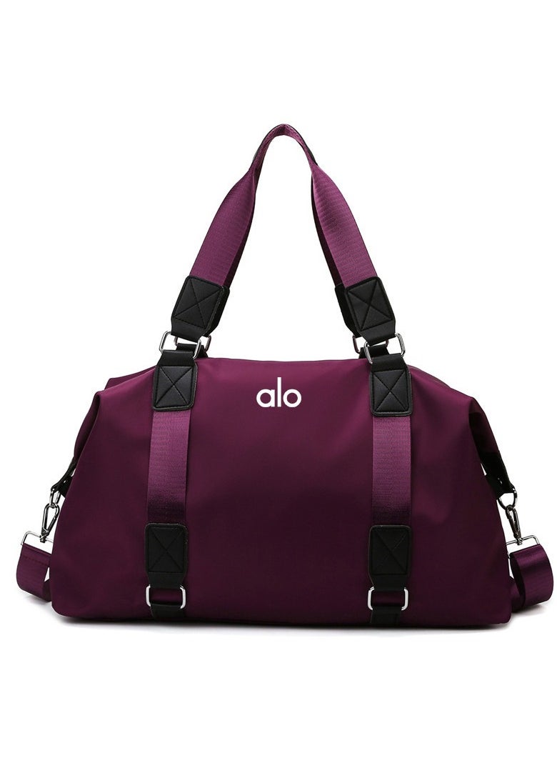 alo - A alo yoga fitness bag hand-held training yoga bag women's wet and dry separation large capacity business trip duffel bag short distance - Image 1