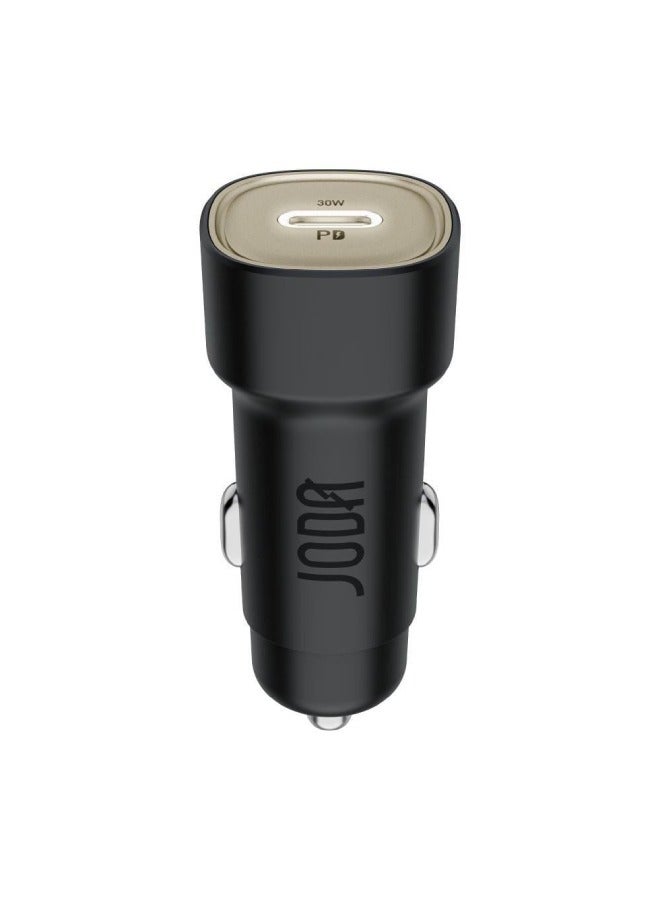 جودا شاحن سيارة JODA TUBE بقوة 30 واط منفذ تايب سي - اسود - Image 2