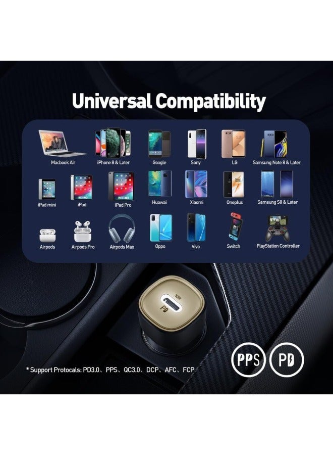 جودا شاحن سيارة JODA TUBE بقوة 30 واط منفذ تايب سي - اسود - Image 5