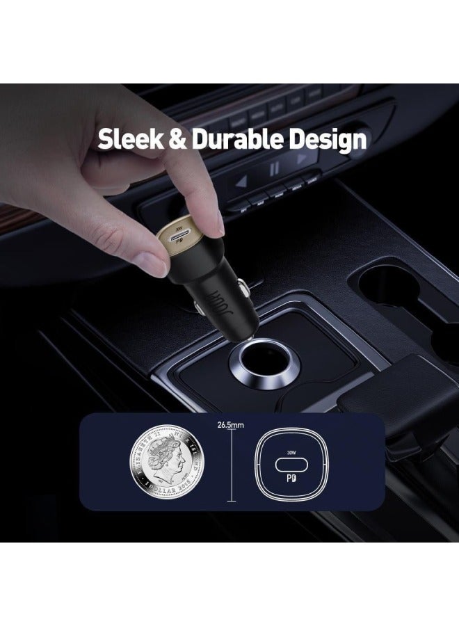 جودا شاحن سيارة JODA TUBE بقوة 30 واط منفذ تايب سي - اسود - Image 3