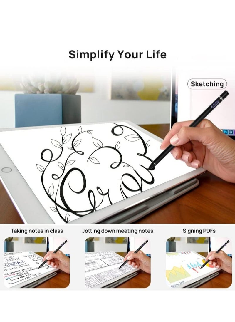 ELTRAZONE - Stylus Pen for iPad Apple Pencil for iPad 9/8/7/6/5/4/3/2 Pro 12.9/11/10.5/9.7 Air 5/4/3/2 Mini 6/5/4 Alternative 2nd 1st Generation Stylus Pens for Touch Screens - Image 1