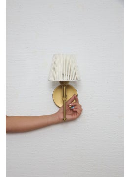 Maison Avf White Leather Bottom Antique Metal Wall Lighting Led Wall Lamp  - Image 3