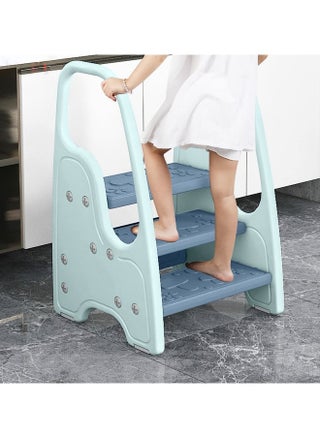 3 Layers Children's Stool Multifunctional Portable Step Stool Non-Slip Kids Step Stool 46x43.5x71cm Blue - pzsku/Z72B603CA1EF88087B403Z/45/_/1732680337/46ed9117-2d13-45f7-b251-abf7f09000f4