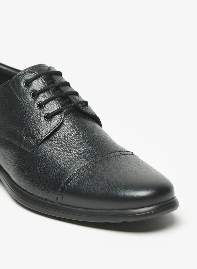 ال بي ال من شو اكسبرس Mens Solid Lace-Up Derby Shoes