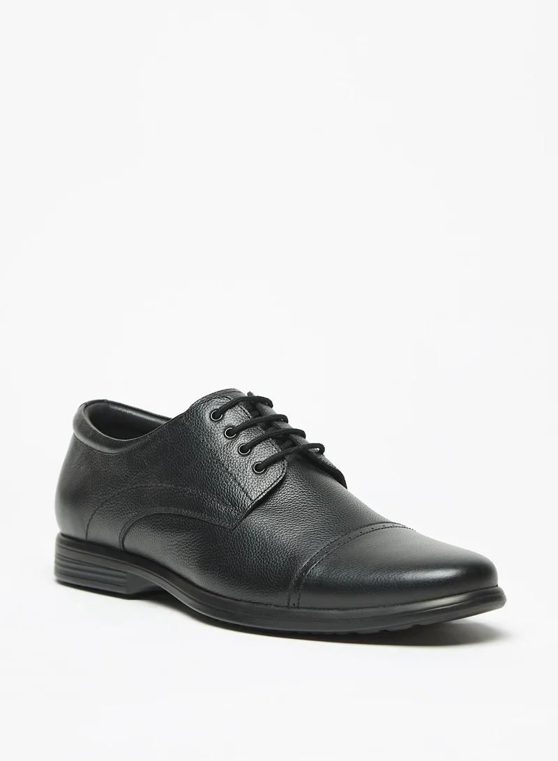 ال بي ال من شو اكسبرس Mens Solid Lace-Up Derby Shoes