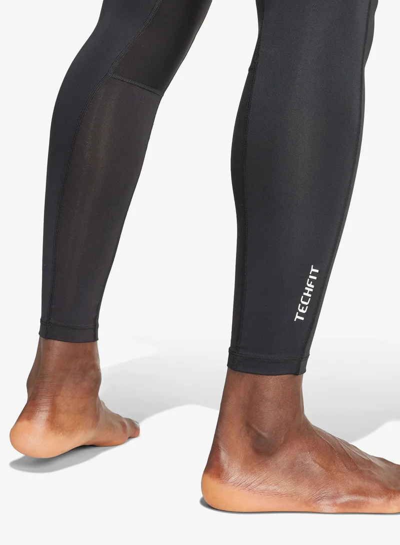 Adidas BLACK Techfit Base Layer Compression Tights for Men | Best Price UAE
