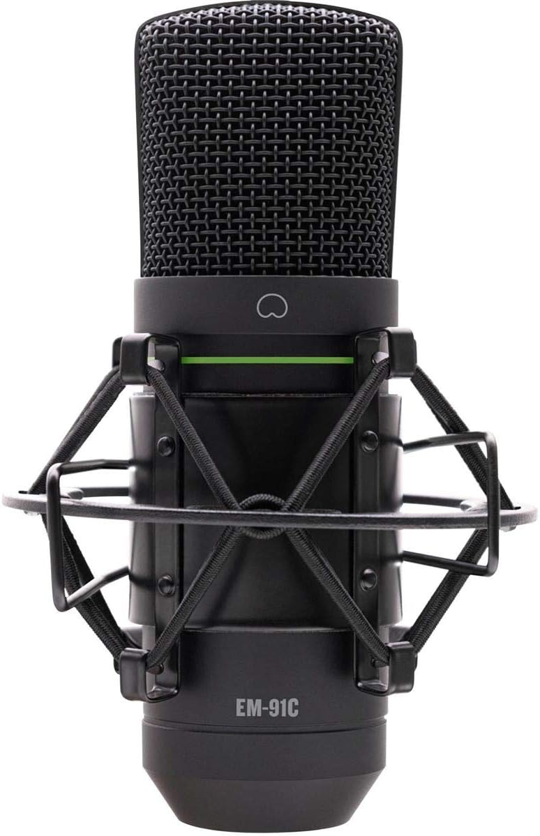 Mackie EM-91C Large Diaphragm Condenser Microphone with Shock Mount and XLR Cable - Image 1