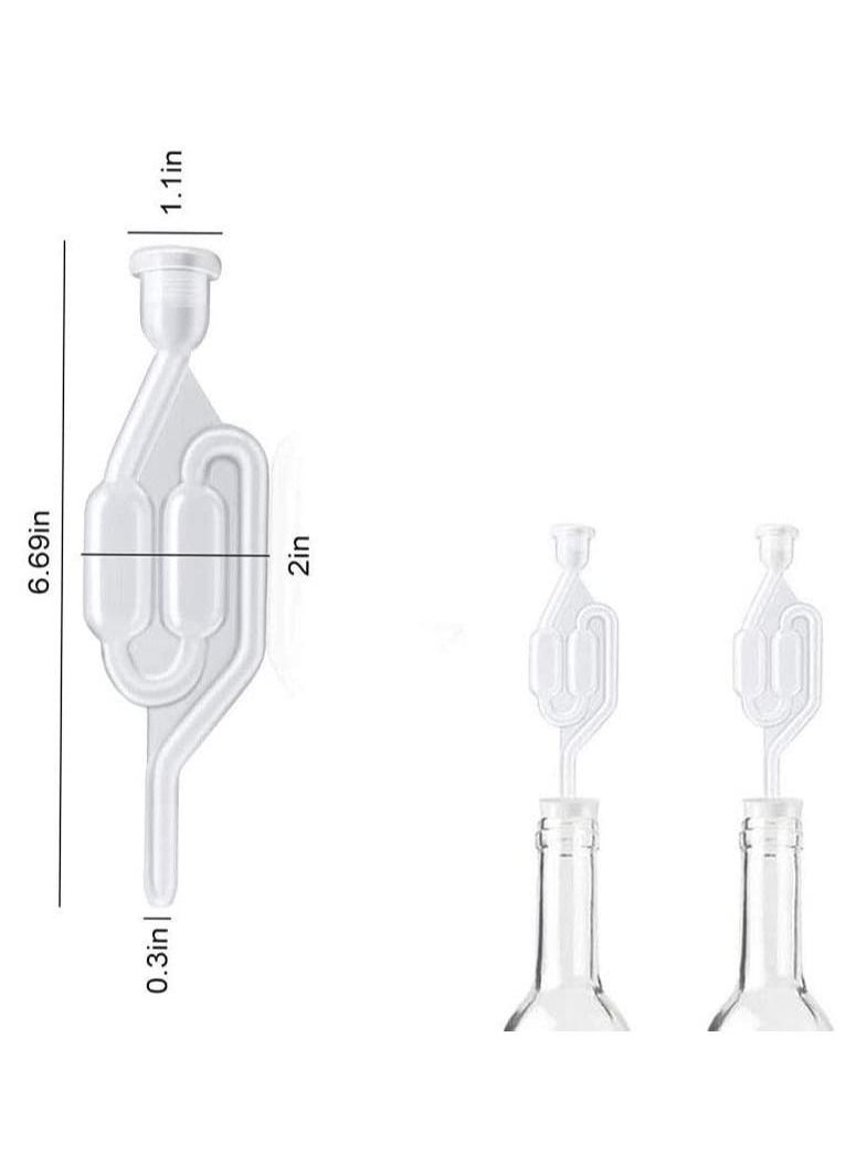 LOLAGO - 2-Piece Fermentation S Type Airlock Twin Bubble with Grommets - Image 1