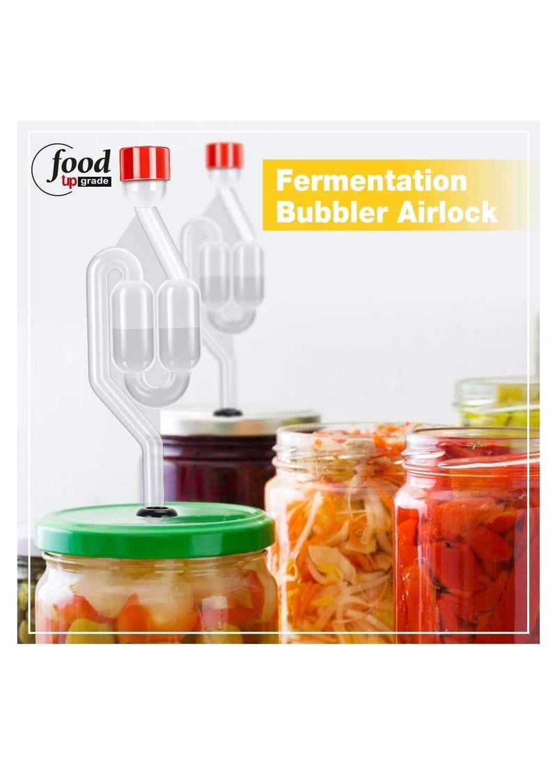LOLAGO - 2-Piece Fermentation S Type Airlock Twin Bubble with Grommets - Image 1