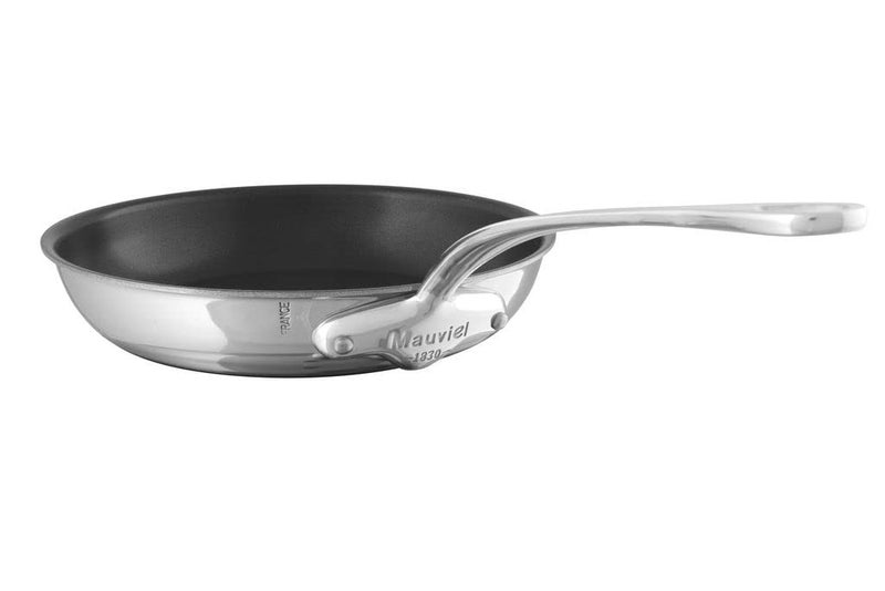Mauviel MCook 5Ply Polished Stainless Steel Nonstick Frying Pan With Cast Stainless Steel Handle 94in Made In France