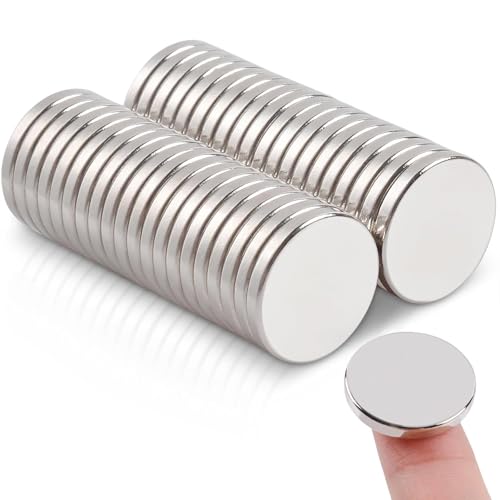 SNOOGG 30 Pc of 12X1.5 mm Rare Earth Magnets Neodymium Disc Magnet for Whiteboard Fridge, Crafts,Whiteboard, DIY, Science, Office (Use for 14 year age and above only), 30 Piece - Image 1