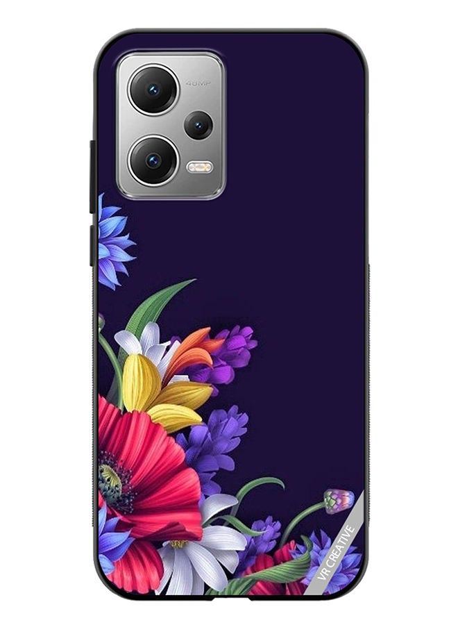 VR CREATIVE Protective Case Cover For Xiaomi Redmi Note 12 Flower Design Multicolour - Image 1