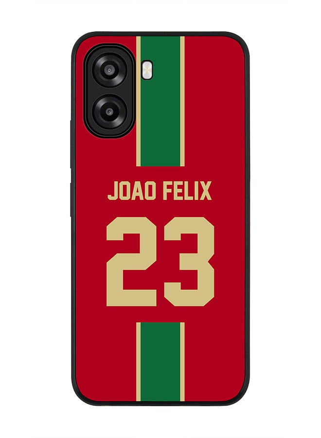 Stylizedd For Oppo A6t 5G / A6t 4G Case,Slim fit Camera Protection, Shockproof Thin Phone cover  - Football - Portugal - Joao Felix - Image 1