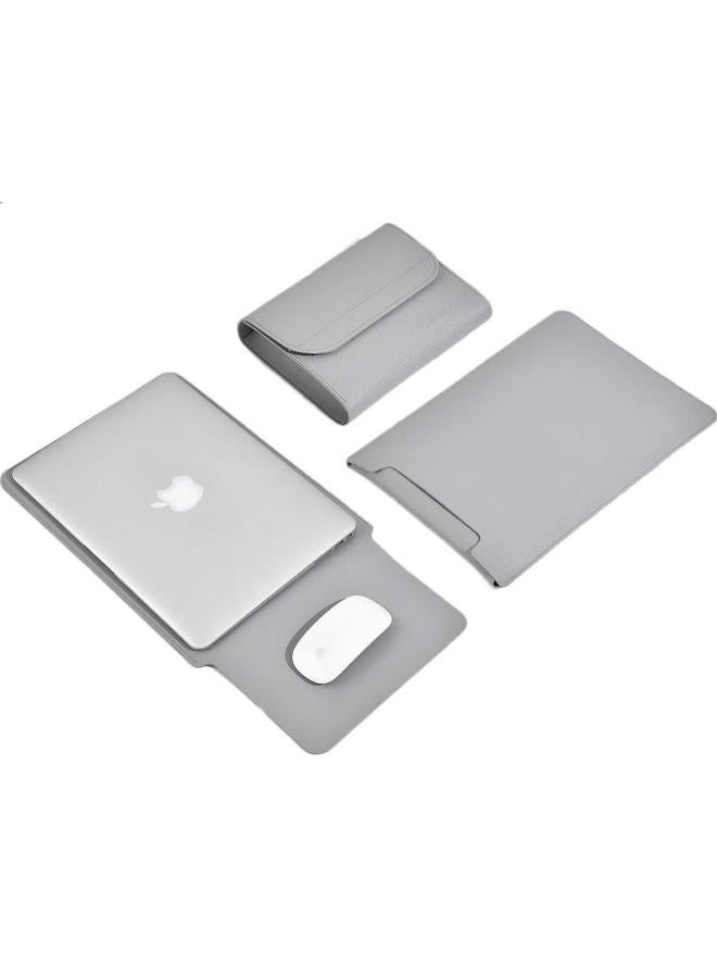Milooky Apple Macbook Laptop Inner Bag For Macbook Pro14 Protective Case Lenovo Huawei Plus Velvet Leather Case - Image 3