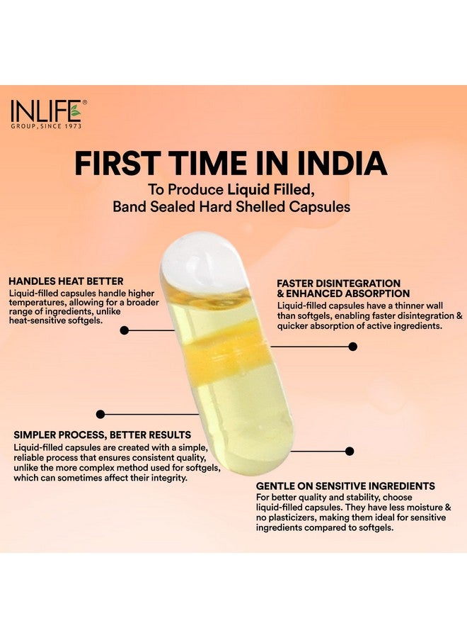 INLIFE Natural Garlic Oil Capsules for Heart Health and Immune Support for Men and Women - 60 Liquid Filled Capsules (Pack of 1) - Image 3