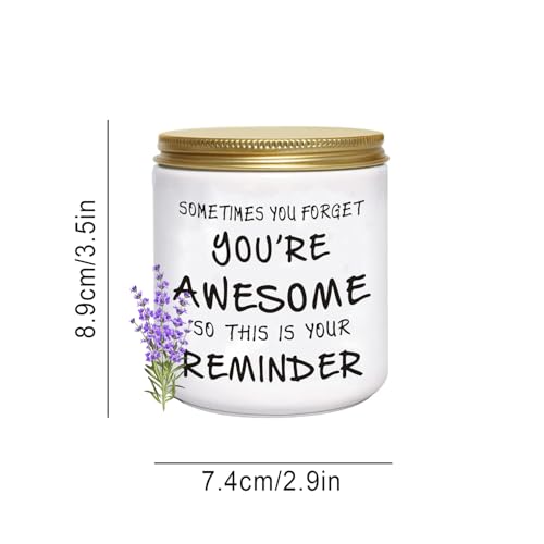 BFJLIFE Candles Gifts for Women Inspirational Unique Valentines Mothers Day Christmas Birthday Gifts for Her Sister Best Friend Wife Girlfriend Stocking Stuffers for Women Lavender Scented Candle - Image 3