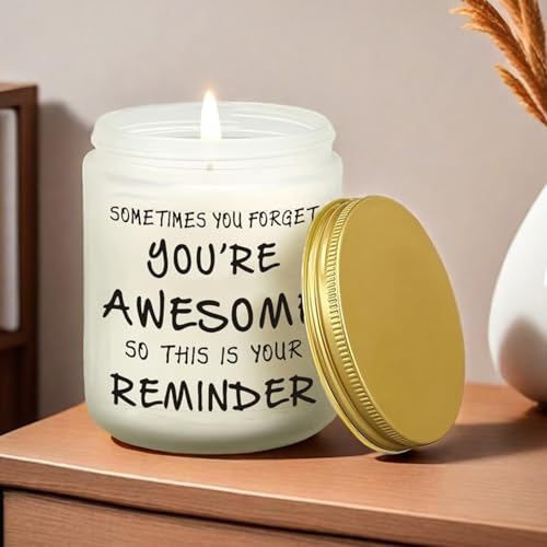 BFJLIFE Candles Gifts for Women Inspirational Unique Valentines Mothers Day Christmas Birthday Gifts for Her Sister Best Friend Wife Girlfriend Stocking Stuffers for Women Lavender Scented Candle - Image 2