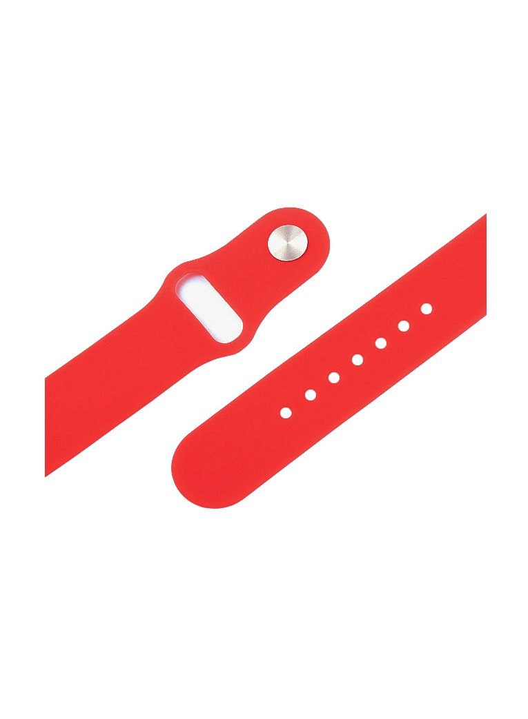 سوار رياضي بديل من السيليكون لساعة Apple Watch Series 6 - 42 / 44mm - أحمر - Image 1