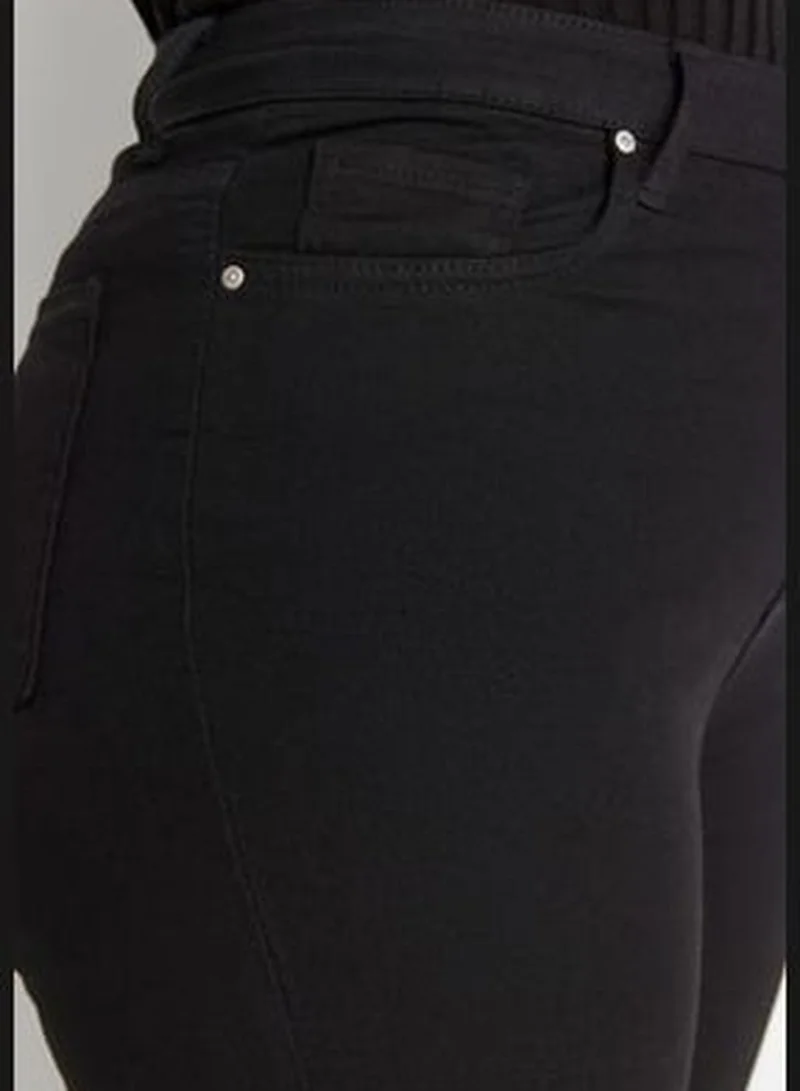 trendyol Black Non-Fading High Waist Flexible Skinny Jeans