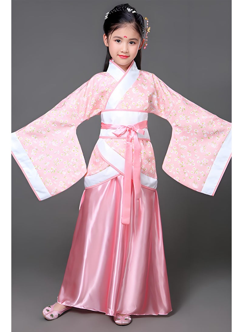 Loquat Girl's Chinese Traditional Costumes Hanfu Dresses Tang Suit Ancient For Dress Up Stage Show Performances Cosplay - Image 2