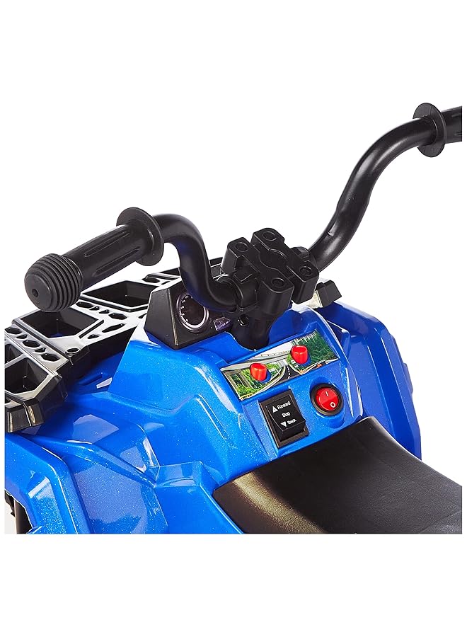 DORSA 3201 P Blue 6V Children'S Electric Mini Atv 4 Wheel Ride On Car Music Early Education Suspension Led Lights Treaded Tires Engine Sounds For Child Blue - Image 4