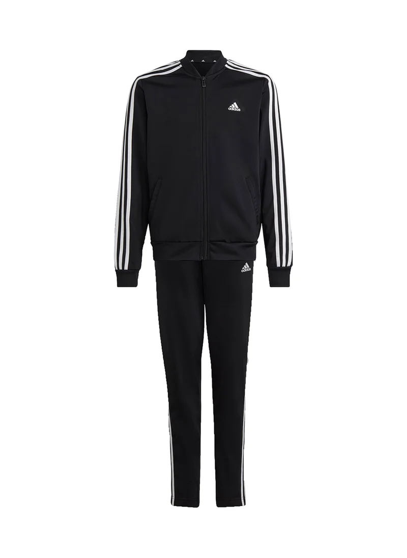 Adidas Junior Girls Essentials 3 Stripes Tracksuit