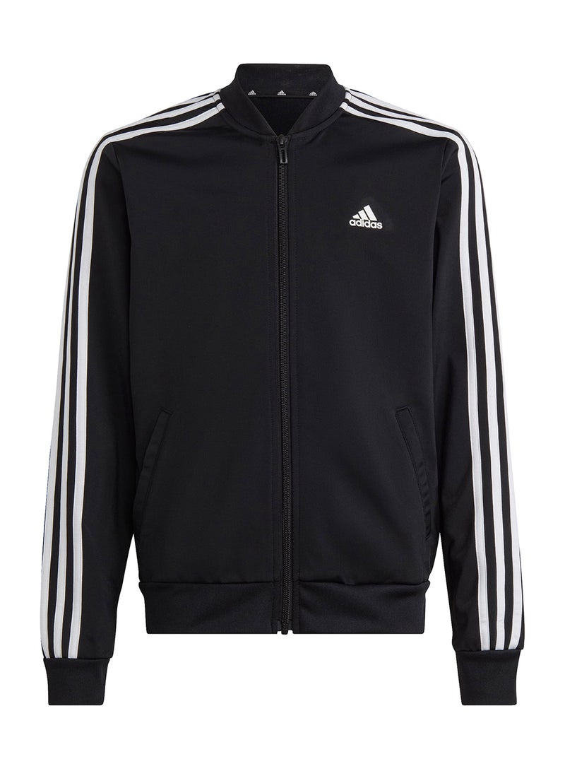 Adidas Junior Girls Essentials 3 Stripes Tracksuit  - Image 2