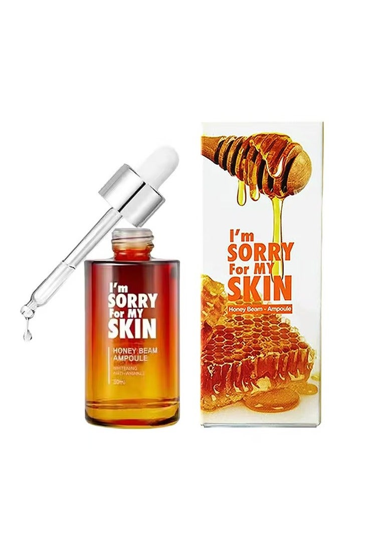 I'm Sorry for My Skin Facial Skin Ampoule, Korean Skin Care Serum for Face with Propolis, Adenosine and Niacinamide, Anti-Wrinkle&Nourishing Effect (Honey Beam Ampoule), 30ml - Image 1