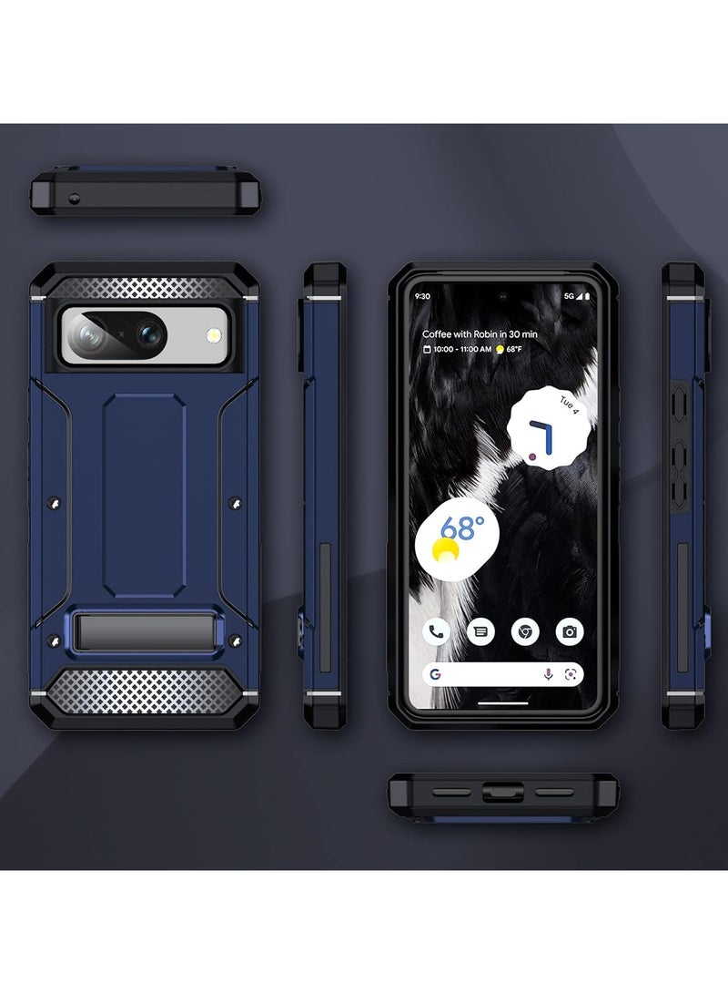 AROAQ Rugged Armor Heavy Duty Back Cover Compatible for Google Pixel 8 Military Drop Tested Hybrid with Kickstand Case - Image 2