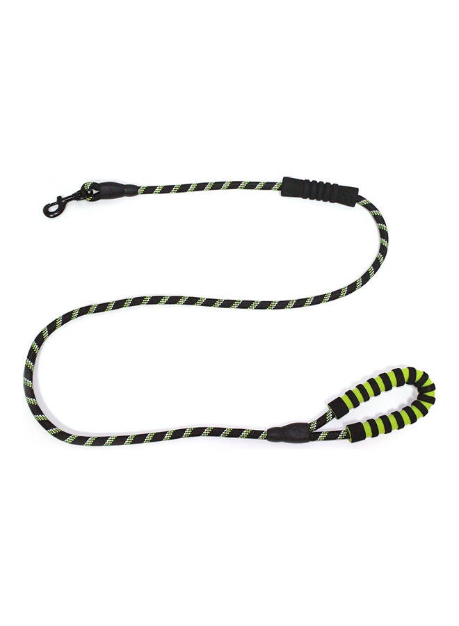 NIBEMINENT Dog Leash Double Handled Reflective Rope Green/Black - Image 3