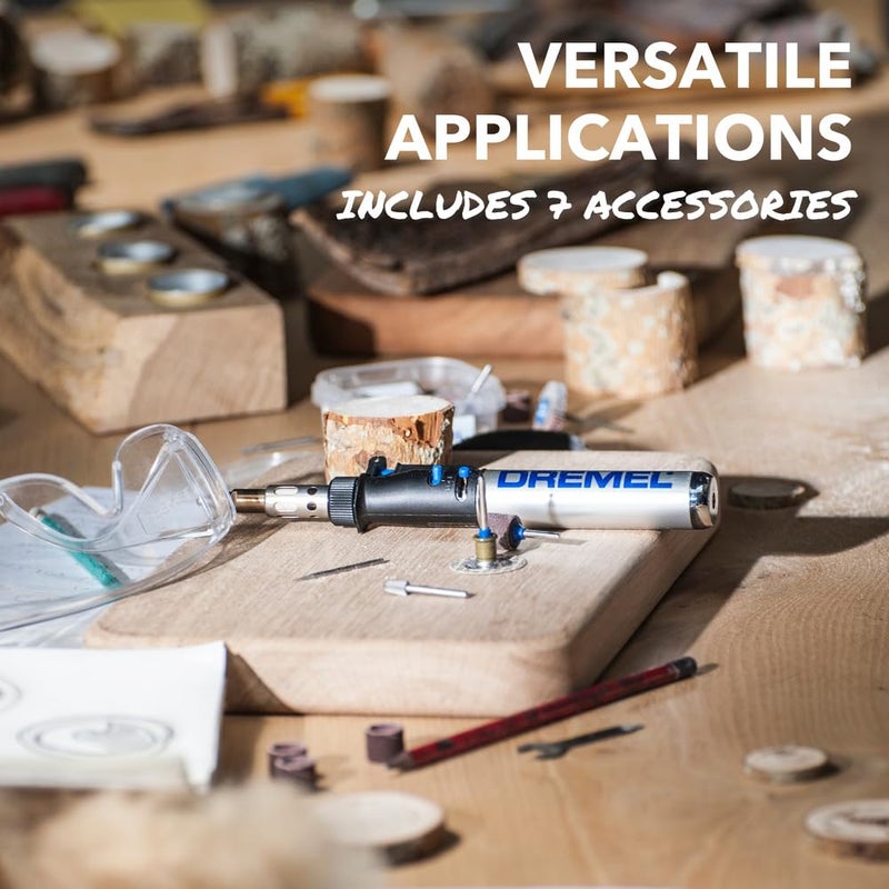 Dremel VersaTip Precision Butane Torch - Long Lasting Cordless Soldering Iron - Perfect for Pyrography, Paint Removal, & Heat Embossing (2000-7) - Image 4