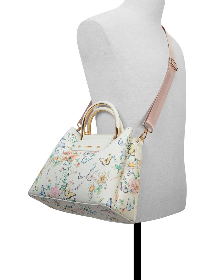 الدو حقيبة ساتشيل مطبوعة بالزهور بسحاب علوي - Image 4