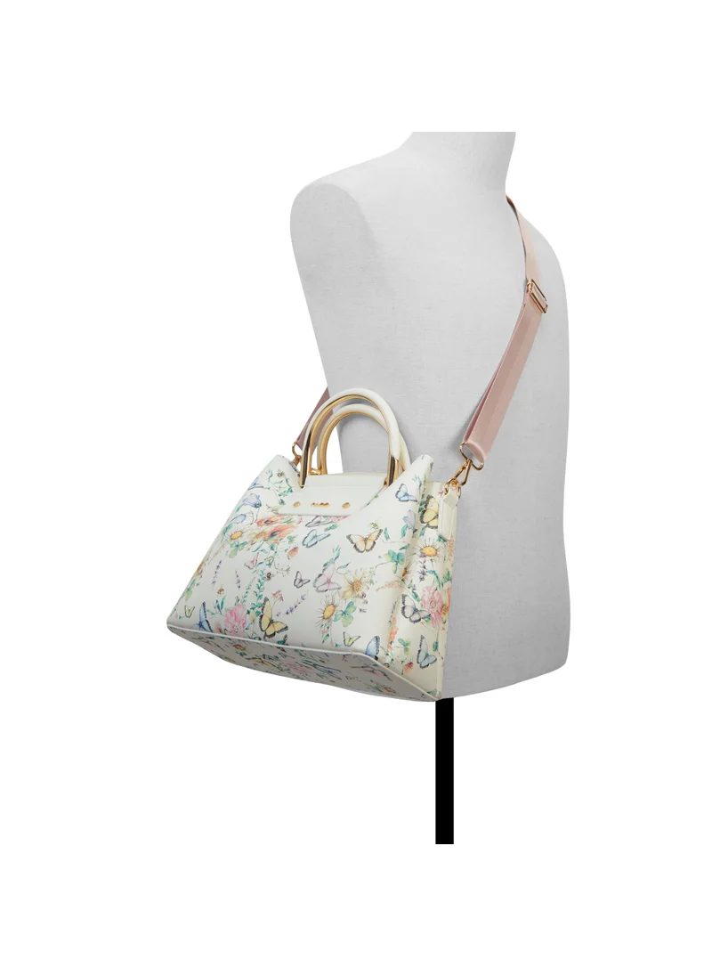 ALDO Top Handle Floral Printed Zip Through Satchels