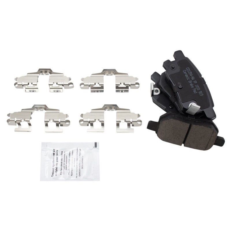 TRQ Rear Posi Ceramic Brake Pad Kit Set for Toyota Corolla 20092018 Matrix 20092013 Scion tC 20112016 Pontiac Vibe 20092010 Scion xB 20082015 Yaris 20122018