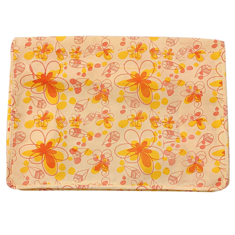 Kuber Industries Flower Print Underbed Storage Bag Storage Organiser Blanket Cover Set of 6 Red Extra Large SizeCTKTC014179 - Image 4