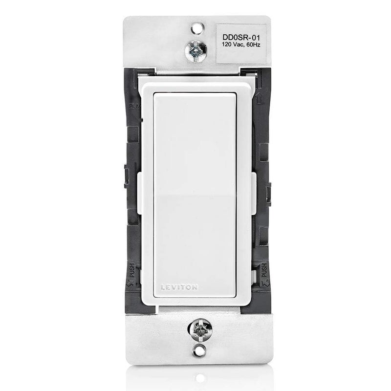 Leviton Decora Smart Switch Companion for Multi-Location Switching (Not for stand-alone use), 120VAC, 60Hz DD0SR-1RM, White, Light Almond - Image 1