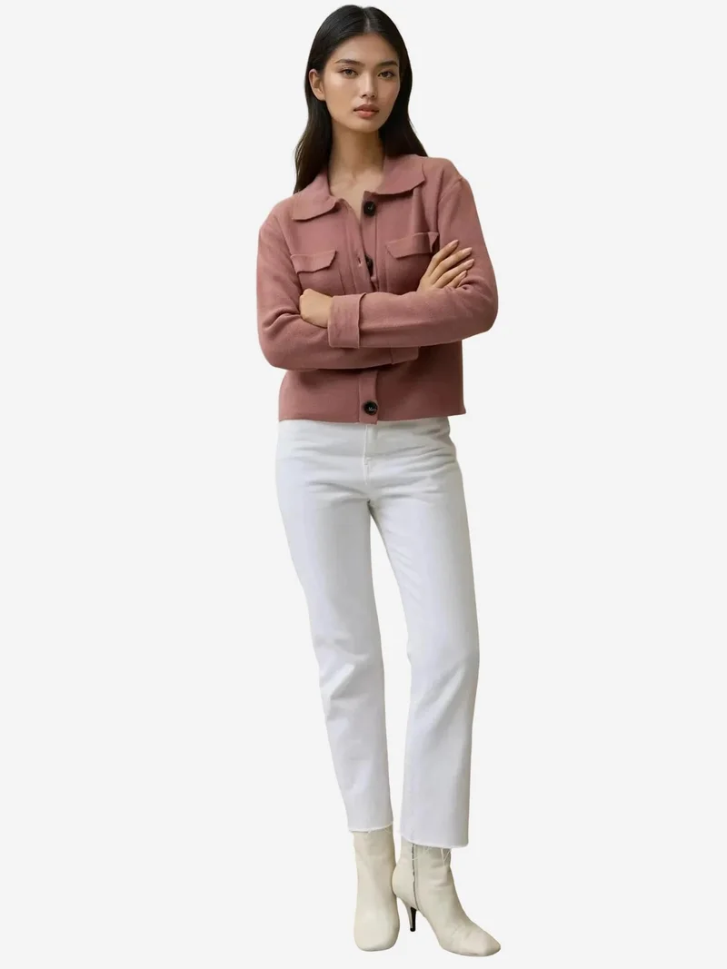 HICCUP Buttoned Cardigan with Pockets