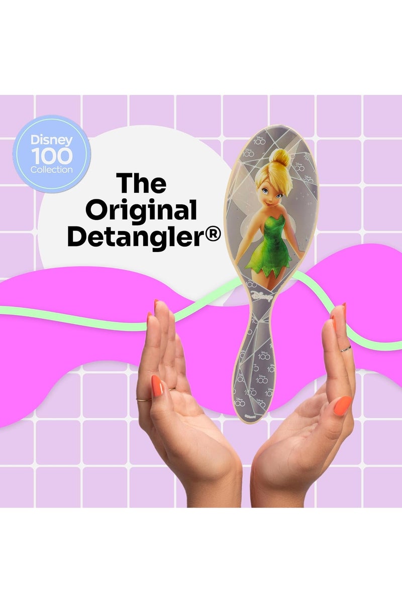 Wet Brush Original Detangling Brush, Tinkerbelle (Disney) - Detangler Brush with Soft & Flexible Bristles - Detangling Brush for Curly Hair - Tangle-Free Brush for Straight, Thick, & Wavy Hair - Image 2