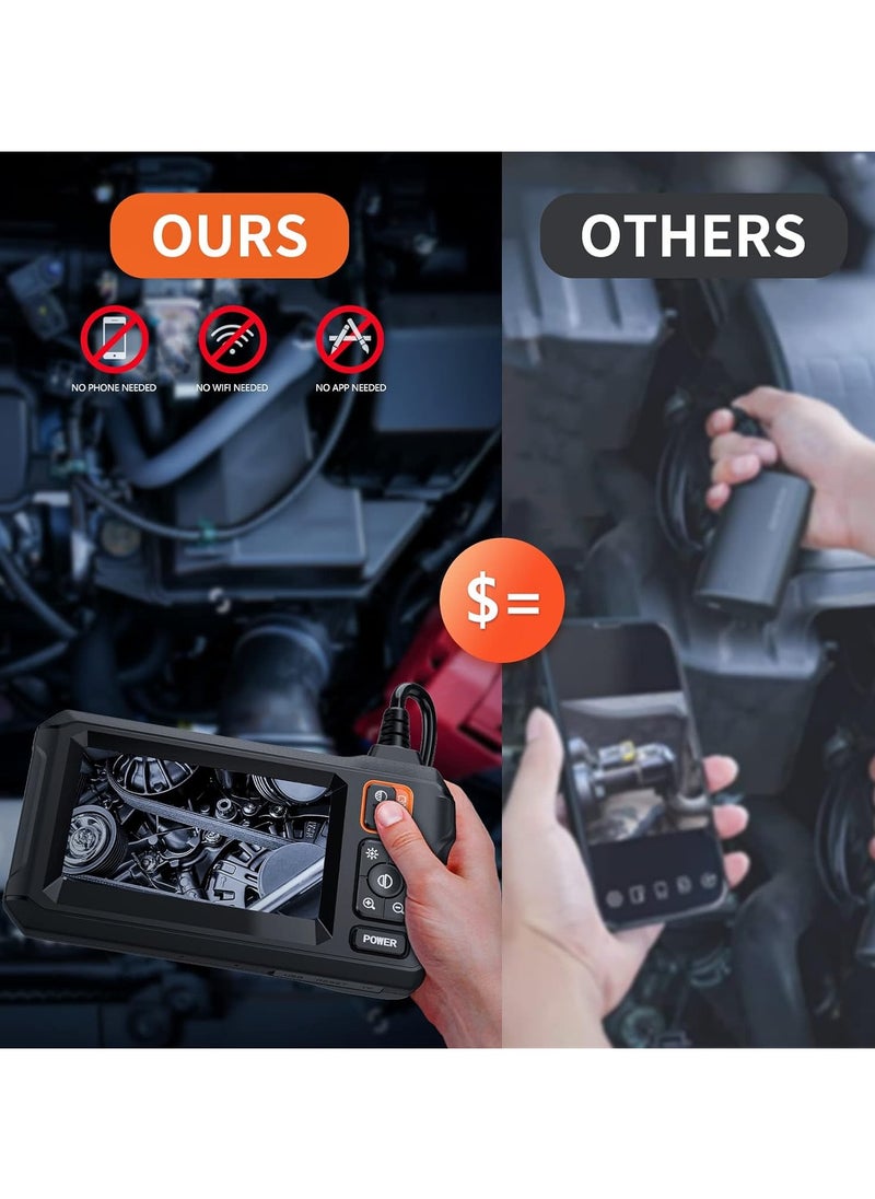 AROAQ - Temu High-Definition Screen Pipeline Camera with 8mm Lens, Automotive Maintenance Detector, and Pipe Inspection Hokkaido Mirror - Image 1