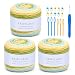 Hobekoee Cake Yarn for CrochetingColorful Crochet Yarn 3x100g 60 Cotton 30 Acrylic 10 WoolSoft Fluffy Gradient Ombr Cotton Yarn for Crocheting SweaterBlanketGlove - Image 2