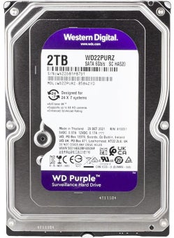 Epilons Western Digital Purple WD22PURZ/WD23PURZ 2 Tb SATA 6gb/s 7/24 Security Hard Drive  - Image 1