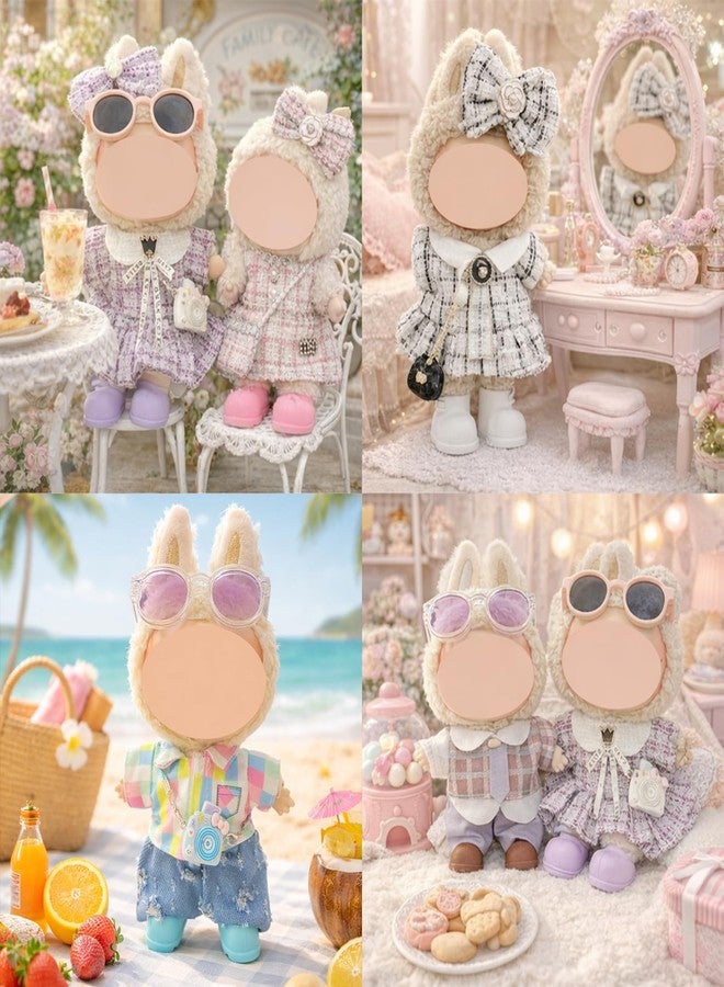 Ezcora 5-Pack Doll Clothes Set for 15-17cm Dolls, Includes 3 Dress Outfits and 2 Suit Outfits, Perfect for Play and Display, Doll Accessories for Collectors (No Dolls) - Image 3