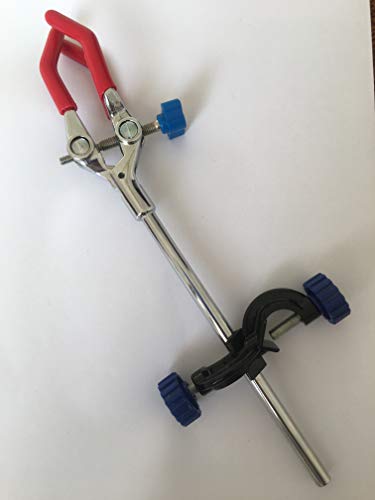 SUCOHANS Lab Clamp 3 Prong Finger with Lab Stand Clamp Holder Boss Head - Image 2